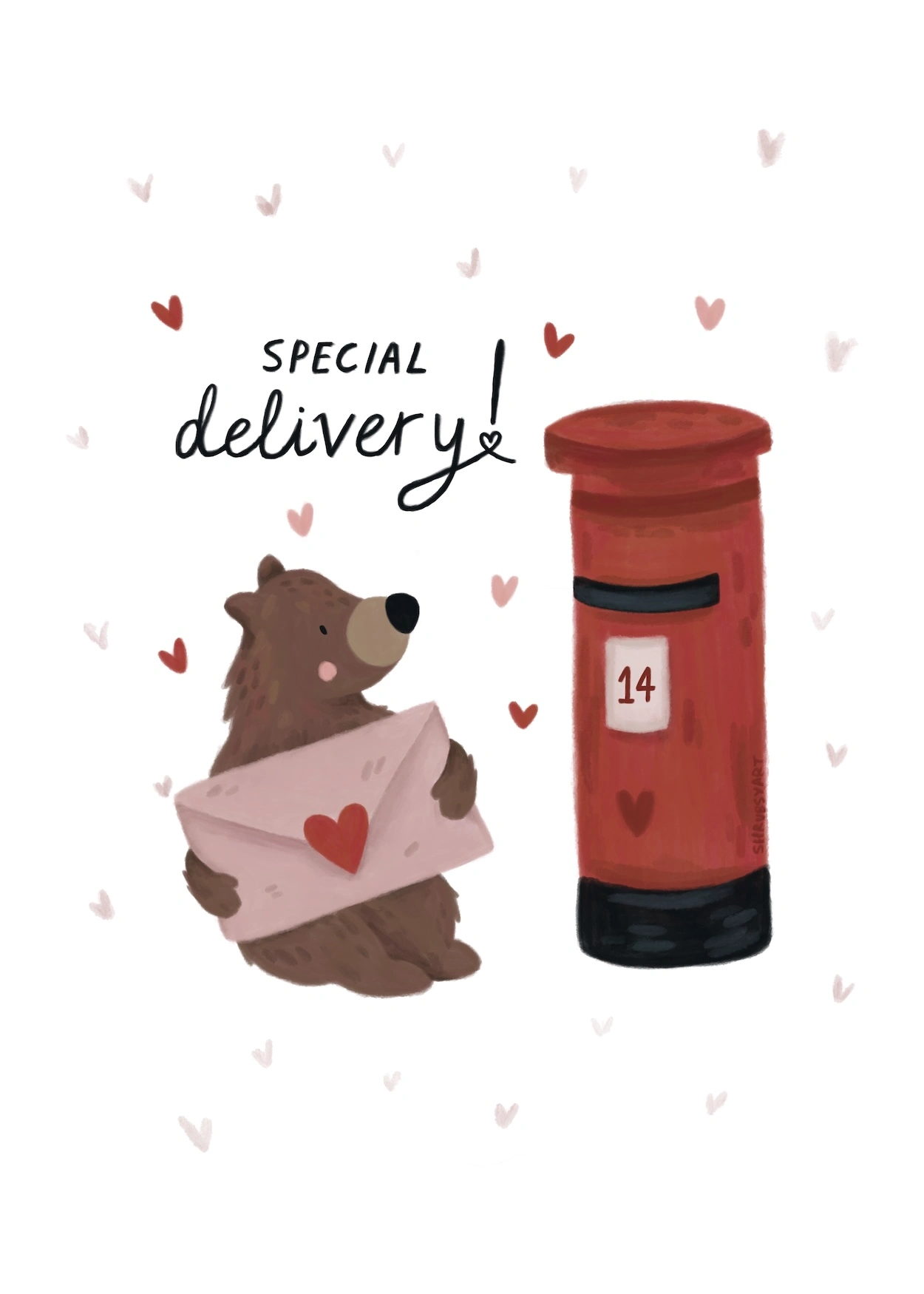 Hallmark print illustration